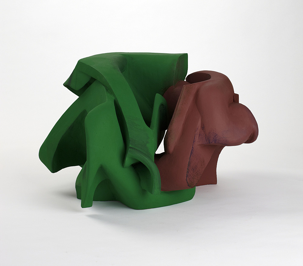 Vincent Fecteau – Untitled, 2011 gypsum cement, resin clay, acrylic paint 39 x 66 x 53 cm