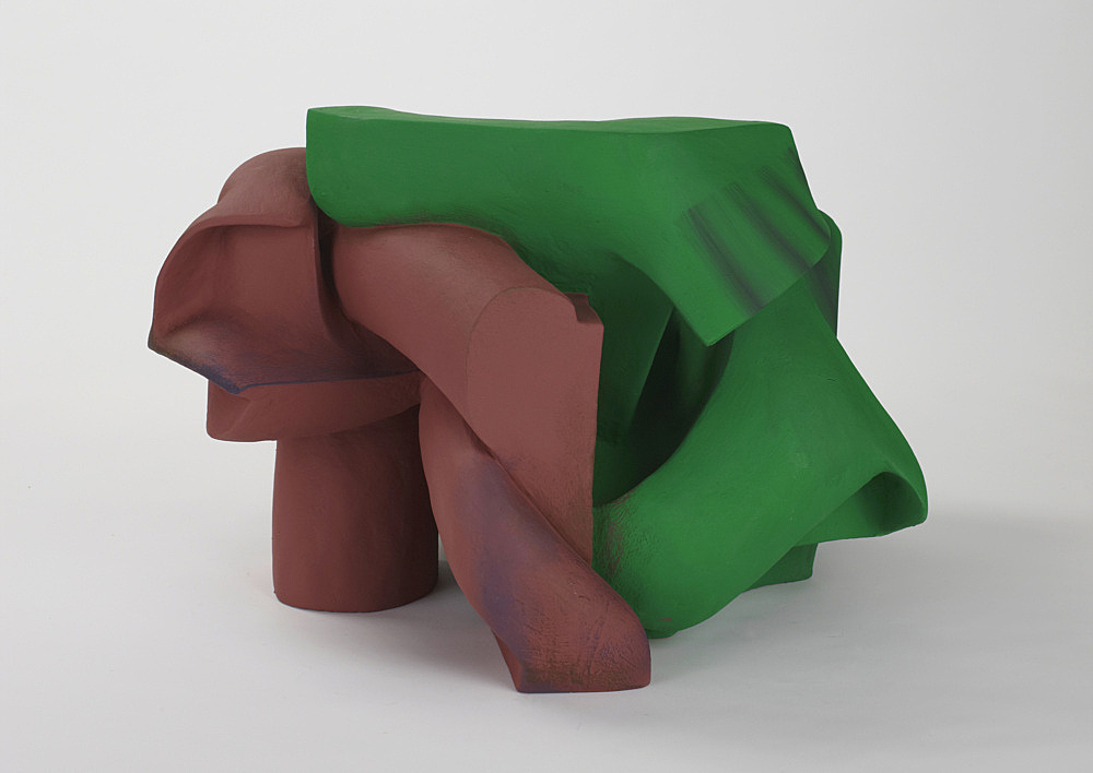 Vincent Fecteau – Untitled, 2011 gypsum cement, resin clay, acrylic paint 39 x 66 x 53 cm