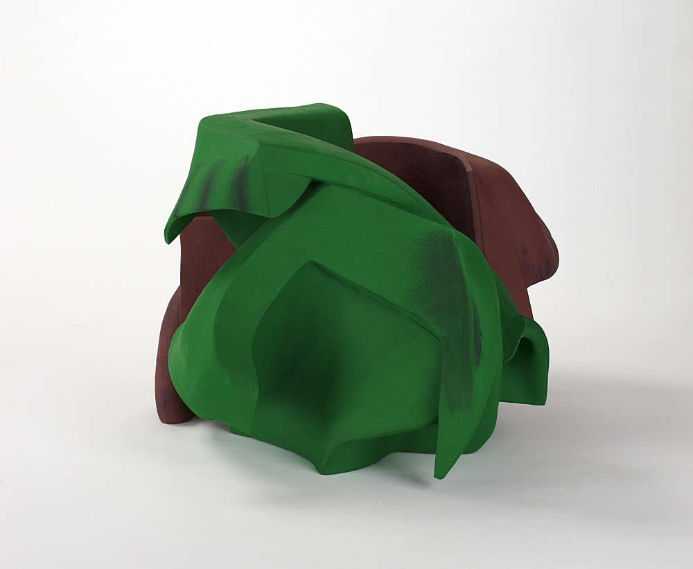 Vincent Fecteau – Untitled, 2011 gypsum cement, resin clay, acrylic paint 39 x 66 x 53 cm