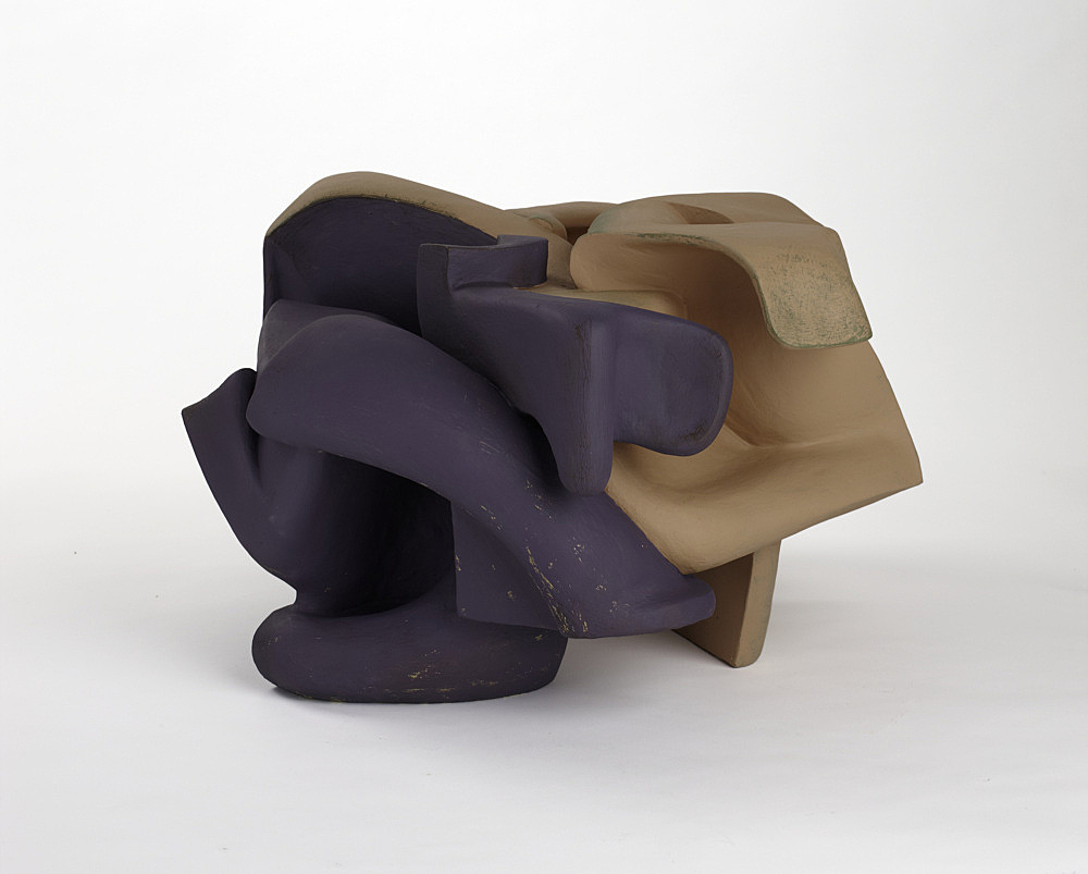 Vincent Fecteau – Untitled, 2011 gypsum cement, resin clay, acrylic paint 37 x 61 x 55 cm