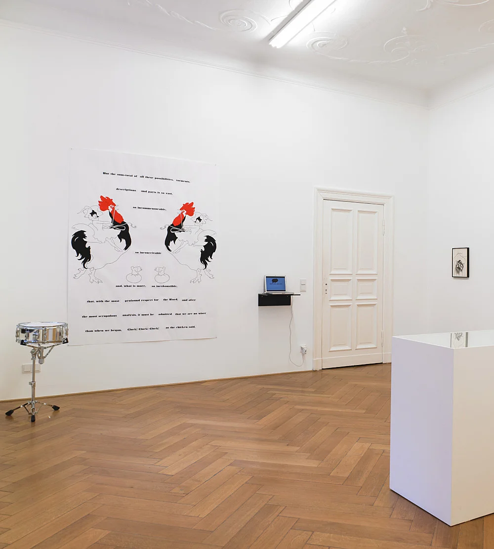 Quodlibet III Alphabets and Instruments — Tomma Abts Nairy Baghramian Cosima von Bonin Moritz von Oswald, Elektronik Tony Conrad Simon Denny Lukas Duwenhögger... — Exhibitions — Galerie Buchholz — Image 00