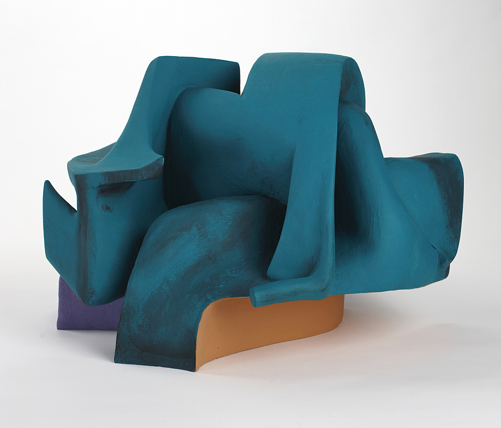 Vincent Fecteau – Untitled, 2011 gypsum cement, resin clay, acrylic paint 40,6 x 61 x 60 cm