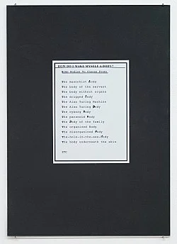 How do I make myself a body — Henrik Olesen — Exhibitions — Galerie Buchholz — Image 49