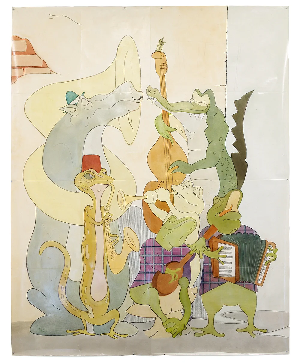 Quodlibet II — Tomma Abts, Tony Conrad, Mark Leckey, Patrick Procktor, Vincent Fecteau, Marcus Behmer, Alice Horodisch-Garnman,... — Exhibitions — Galerie Buchholz — Image 00