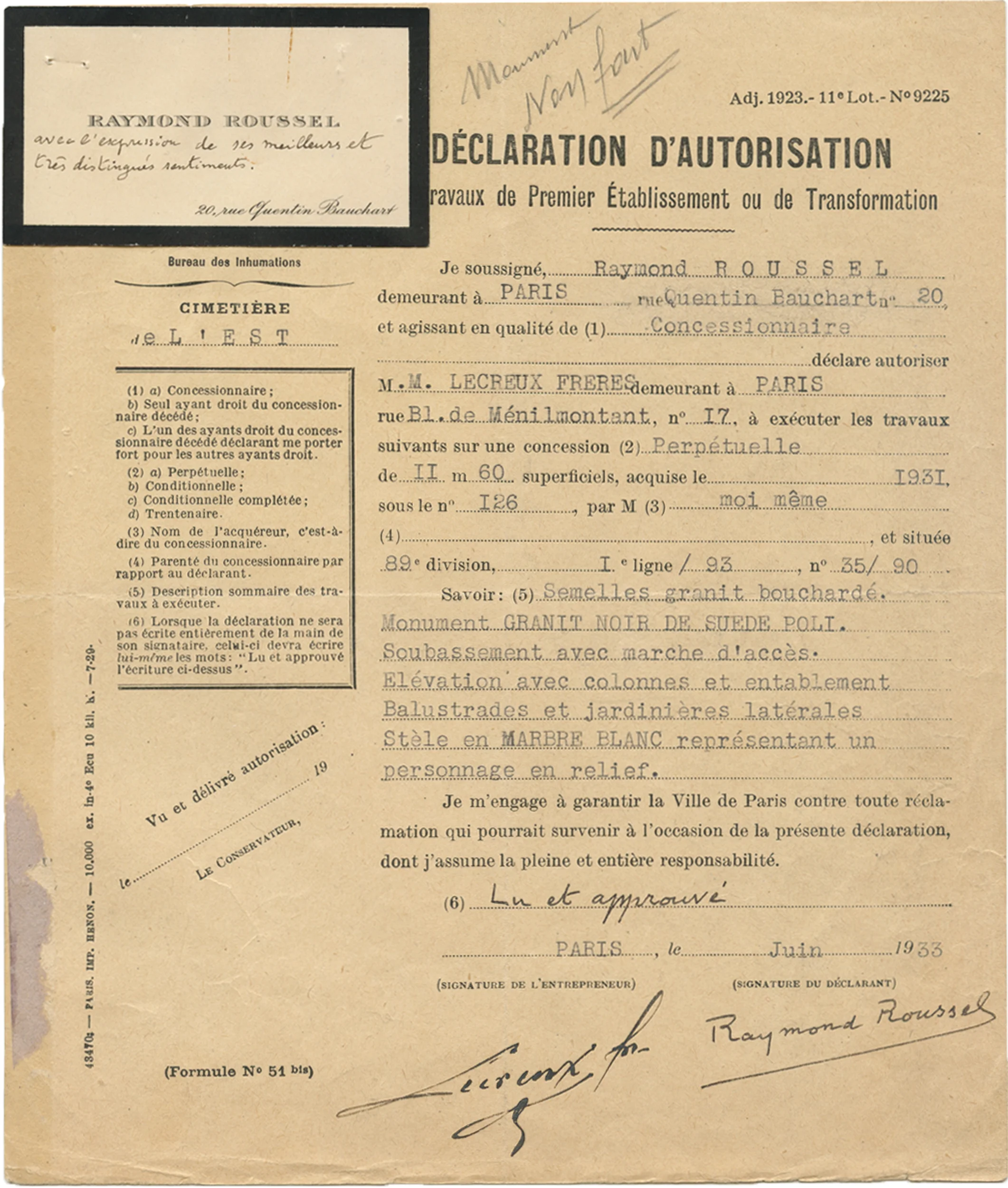 The President of the Republic of Dreams curated by François Piron — Raymond Roussel — Exhibitions — Galerie Buchholz — Image 113