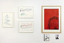 an exhibition organized by Diedrich Diederichsen amp Christopher Müller feat. Marcus Behmer, Stefan George, Rainer Werner Fassbinder, Hans Henny Jahnn, Lutz Bacher, Hans Kayser, Ludwig Gosewitz, Jordan Belson, Hapshash and the Coloured Coat, The Fool, Rogério Duarte, The Red KrayolaMayo Thompson, Walter de Maria, Sigmar Polke, Emil Schult, Isaac Abrams, John McCracken, Pedro Bell, Kai Althoff, Henrik Olesen, Öyvind Fahlström, Karlheinz Stockhausen, Sun Ra, Hartmut Geerken, Albert Oehlen, Jack Goldstein, Jutta Koether, Isa Genzken, Palermo, John Coltrane, Tony Conrad — Cosmic Communities Coming Out Into Outer Space Homofuturism, Applied Psychedelia amp Magic Connectivity — Exhibitions — Galerie Buchholz — Image 184