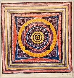 an exhibition organized by Diedrich Diederichsen amp Christopher Müller feat. Marcus Behmer, Stefan George, Rainer Werner Fassbinder, Hans Henny Jahnn, Lutz Bacher, Hans Kayser, Ludwig Gosewitz, Jordan Belson, Hapshash and the Coloured Coat, The Fool, Rogério Duarte, The Red KrayolaMayo Thompson, Walter de Maria, Sigmar Polke, Emil Schult, Isaac Abrams, John McCracken, Pedro Bell, Kai Althoff, Henrik Olesen, Öyvind Fahlström, Karlheinz Stockhausen, Sun Ra, Hartmut Geerken, Albert Oehlen, Jack Goldstein, Jutta Koether, Isa Genzken, Palermo, John Coltrane, Tony Conrad — Cosmic Communities Coming Out Into Outer Space Homofuturism, Applied Psychedelia amp Magic Connectivity — Exhibitions — Galerie Buchholz — Image 195