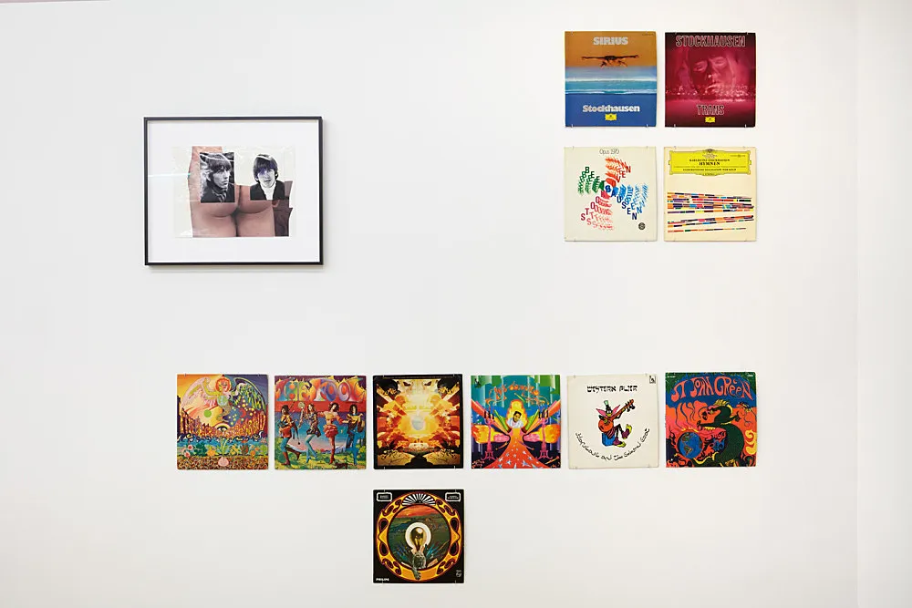 an exhibition organized by Diedrich Diederichsen amp Christopher Müller feat. Marcus Behmer, Stefan George, Rainer Werner Fassbinder, Hans Henny Jahnn, Lutz Bacher, Hans Kayser, Ludwig Gosewitz, Jordan Belson, Hapshash and the Coloured Coat, The Fool, Rogério Duarte, The Red KrayolaMayo Thompson, Walter de Maria, Sigmar Polke, Emil Schult, Isaac Abrams, John McCracken, Pedro Bell, Kai Althoff, Henrik Olesen, Öyvind Fahlström, Karlheinz Stockhausen, Sun Ra, Hartmut Geerken, Albert Oehlen, Jack Goldstein, Jutta Koether, Isa Genzken, Palermo, John Coltrane, Tony Conrad — Cosmic Communities Coming Out Into Outer Space Homofuturism, Applied Psychedelia amp Magic Connectivity — Exhibitions — Galerie Buchholz — Image 00