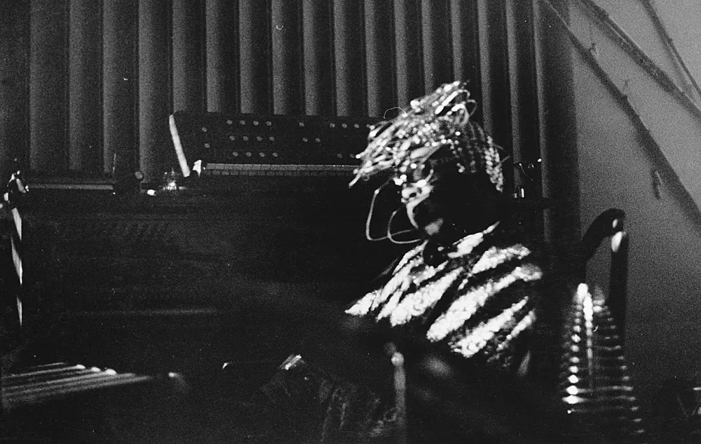 an exhibition organized by Diedrich Diederichsen amp Christopher Müller feat. Marcus Behmer, Stefan George, Rainer Werner Fassbinder, Hans Henny Jahnn, Lutz Bacher, Hans Kayser, Ludwig Gosewitz, Jordan Belson, Hapshash and the Coloured Coat, The Fool, Rogério Duarte, The Red KrayolaMayo Thompson, Walter de Maria, Sigmar Polke, Emil Schult, Isaac Abrams, John McCracken, Pedro Bell, Kai Althoff, Henrik Olesen, Öyvind Fahlström, Karlheinz Stockhausen, Sun Ra, Hartmut Geerken, Albert Oehlen, Jack Goldstein, Jutta Koether, Isa Genzken, Palermo, John Coltrane, Tony Conrad — Cosmic Communities Coming Out Into Outer Space Homofuturism, Applied Psychedelia amp Magic Connectivity — Exhibitions — Galerie Buchholz — Image 00