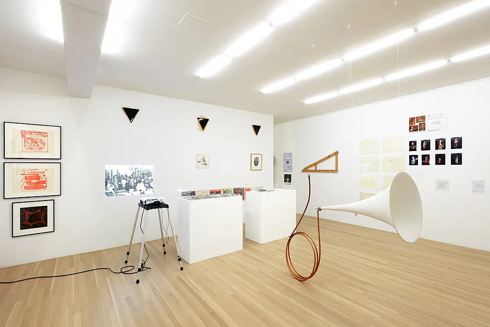 an exhibition organized by Diedrich Diederichsen amp Christopher Müller feat. Marcus Behmer, Stefan George, Rainer Werner Fassbinder, Hans Henny Jahnn, Lutz Bacher, Hans Kayser, Ludwig Gosewitz, Jordan Belson, Hapshash and the Coloured Coat, The Fool, Rogério Duarte, The Red KrayolaMayo Thompson, Walter de Maria, Sigmar Polke, Emil Schult, Isaac Abrams, John McCracken, Pedro Bell, Kai Althoff, Henrik Olesen, Öyvind Fahlström, Karlheinz Stockhausen, Sun Ra, Hartmut Geerken, Albert Oehlen, Jack Goldstein, Jutta Koether, Isa Genzken, Palermo, John Coltrane, Tony Conrad — Cosmic Communities Coming Out Into Outer Space Homofuturism, Applied Psychedelia amp Magic Connectivity — Exhibitions — Galerie Buchholz — Image 00