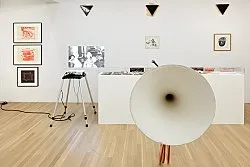 an exhibition organized by Diedrich Diederichsen amp Christopher Müller feat. Marcus Behmer, Stefan George, Rainer Werner Fassbinder, Hans Henny Jahnn, Lutz Bacher, Hans Kayser, Ludwig Gosewitz, Jordan Belson, Hapshash and the Coloured Coat, The Fool, Rogério Duarte, The Red KrayolaMayo Thompson, Walter de Maria, Sigmar Polke, Emil Schult, Isaac Abrams, John McCracken, Pedro Bell, Kai Althoff, Henrik Olesen, Öyvind Fahlström, Karlheinz Stockhausen, Sun Ra, Hartmut Geerken, Albert Oehlen, Jack Goldstein, Jutta Koether, Isa Genzken, Palermo, John Coltrane, Tony Conrad — Cosmic Communities Coming Out Into Outer Space Homofuturism, Applied Psychedelia amp Magic Connectivity — Exhibitions — Galerie Buchholz — Image 235