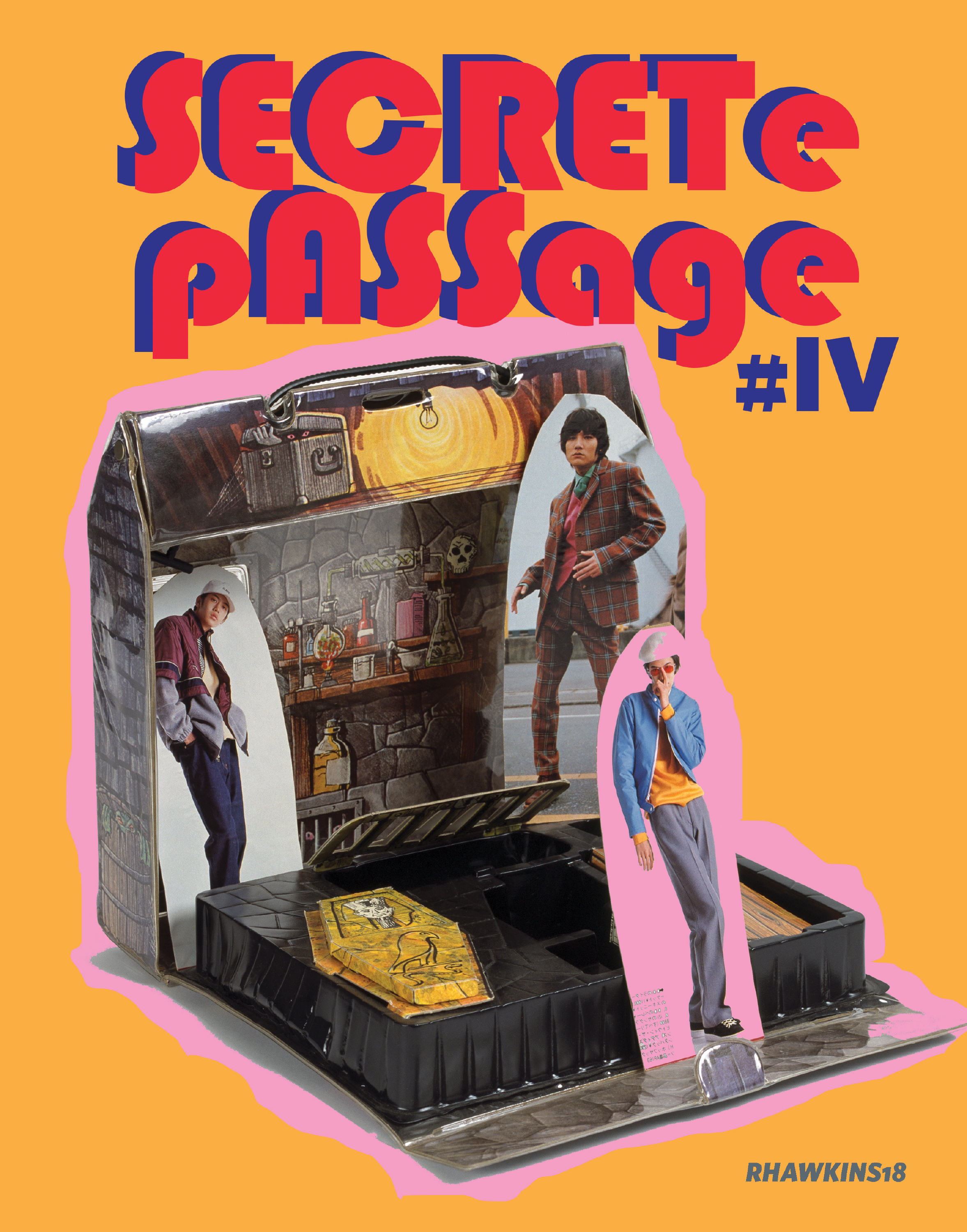 Richard Hawkins – SeCRETe pASSage #IV
2018, 38 pages Owrps, fully illustrated in color, 24,8 x 19,6 cm
Euro 20,- – Secret Passage IV:
Burroughs in Blueboy, Auden in FUCK YOU magazine (ca. 1963),
noted G4$ misfortunes, Harold Norse collages (date),