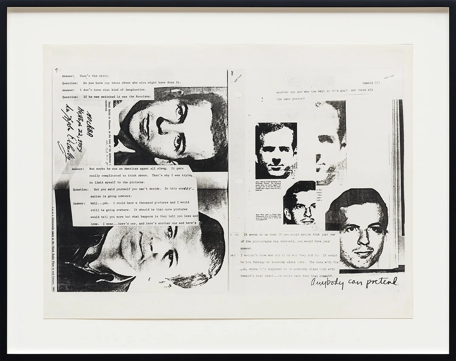 The Lee Harvey Oswald Interview — Lutz Bacher — Exhibitions — Galerie Buchholz — Image 23