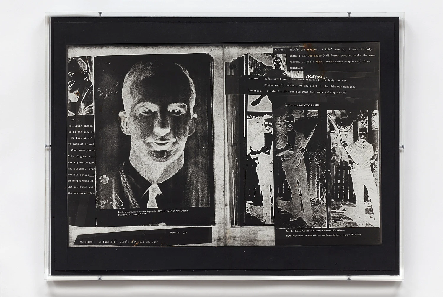 The Lee Harvey Oswald Interview — Lutz Bacher — Exhibitions — Galerie Buchholz — Image 29