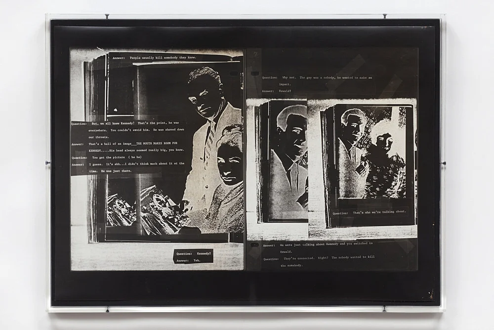 The Lee Harvey Oswald Interview — Lutz Bacher — Exhibitions — Galerie Buchholz — Image 00