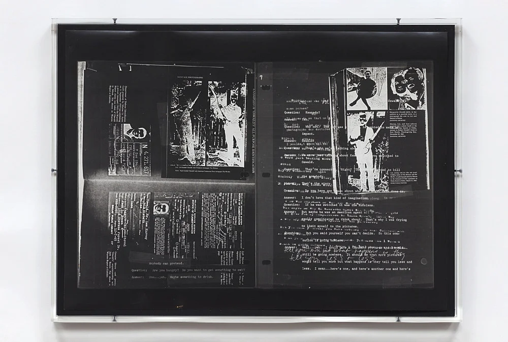 The Lee Harvey Oswald Interview — Lutz Bacher — Exhibitions — Galerie Buchholz — Image 00