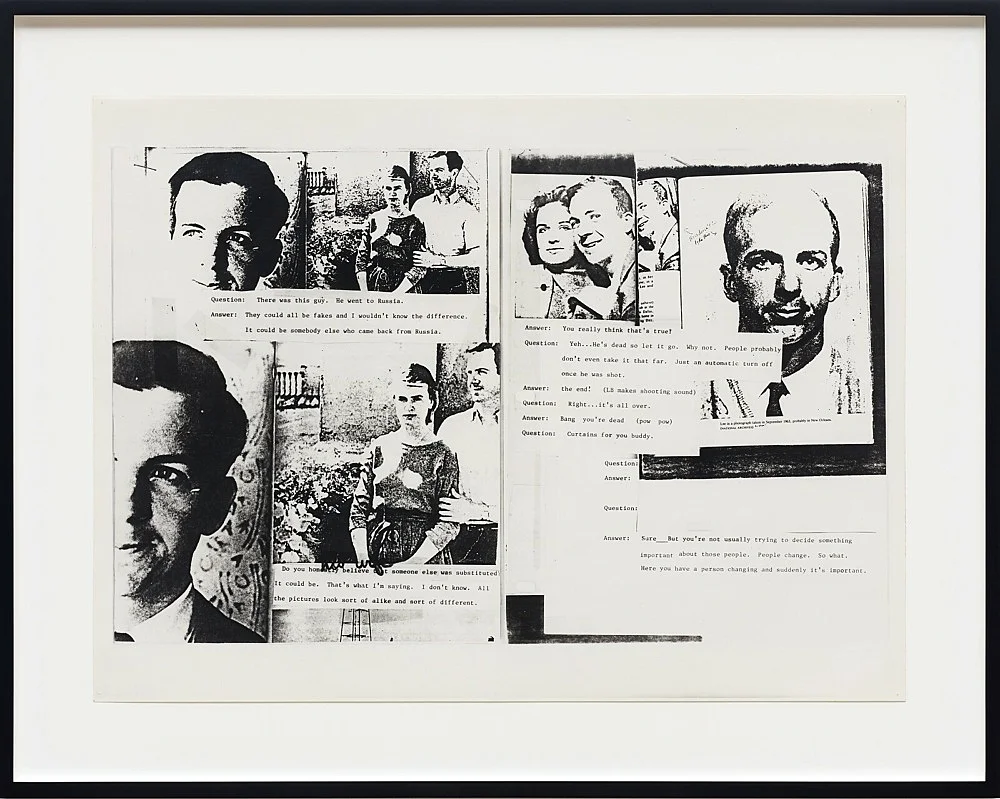 TheLeeHarveyOswaldInterview — Lutz Bacher — Exhibitions — Galerie Buchholz — Image 00