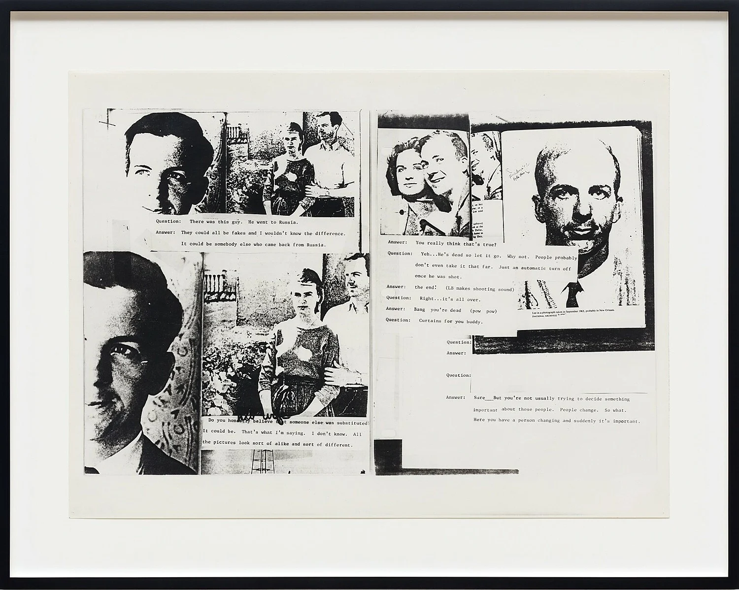 The Lee Harvey Oswald Interview — Lutz Bacher — Exhibitions — Galerie Buchholz — Image 13