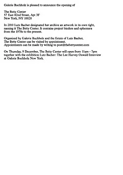 The Lee Harvey Oswald Interview — Lutz Bacher — Exhibitions — Galerie Buchholz — Image 38