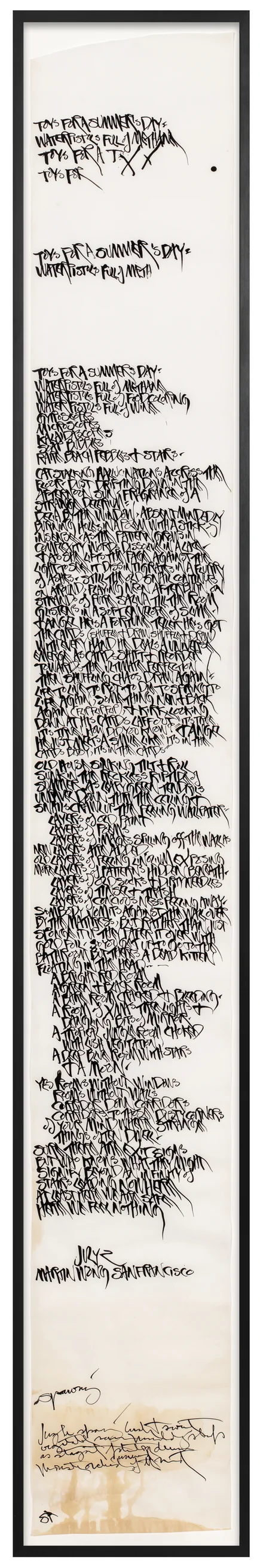 Dream Fungus Early Works 1967-1978 — Martin Wong — Exhibitions — Galerie Buchholz — Image 21