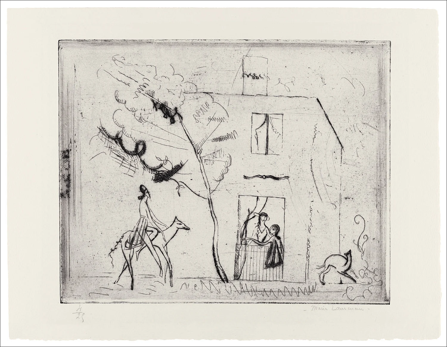 The Adroit Princess curated by Jelena Kristic exhibition design Mathias Poledna — Marie Laurencin — Exhibitions — Galerie Buchholz — Image 01